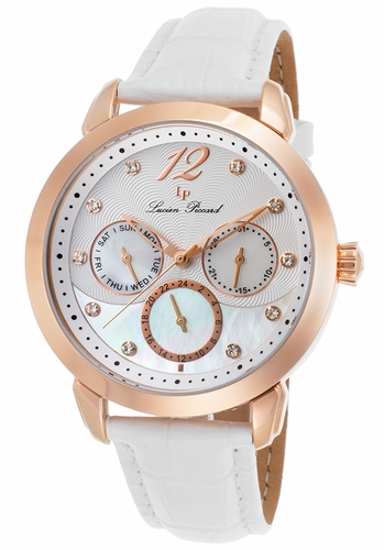 Lucien Piccard LP-40038-RG-02MOP-WHS Rivage Ladies Quartz Watch