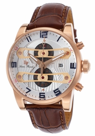 Lucien Piccard LP-40045-RG-02S-BRW Bosphorus Mens Chronograph Quartz Watch