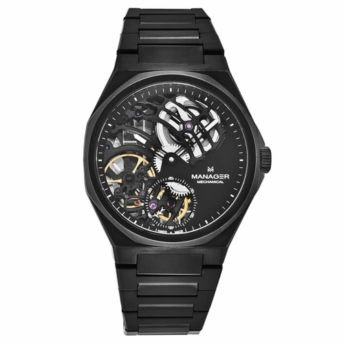 Manager MAN-RM-09-NM Revolution Mens Hand Wind Watch Manager MAN-RM-09-NM Revolution Mens Hand Wind Watch