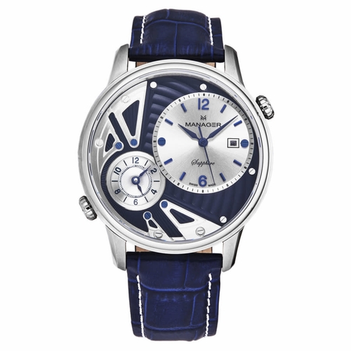 Manager MAN-TR-01-SL Nomad Mens Quartz Watch Manager MAN-TR-01-SL Nomad Mens Quartz Watch