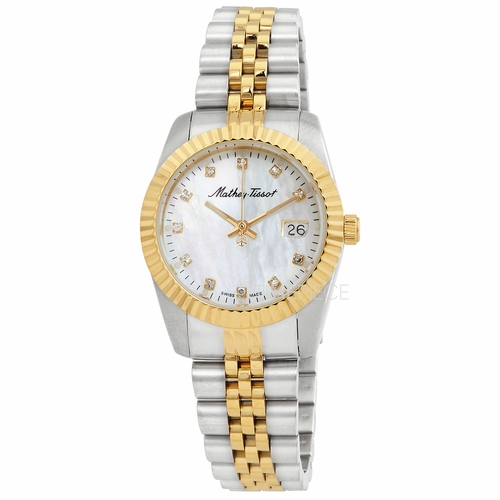 Mathey-Tissot D910BI Mathy III MOP Ladies Quartz Watch