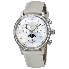 Maurice Lacroix LC1087-SD501-160 Les Classiques Phase de Lune Chronograph Ladies Chronograph Quartz Watch