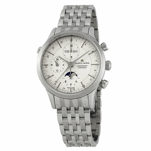 Maurice Lacroix LC6078-SS002-13E Les Classiques Phase de Lune Mens Chronograph Automatic Watch