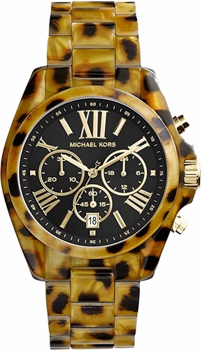 Michael Kors MK6887 Bradshaw Cheetah Ladies Chronograph Quartz Watch