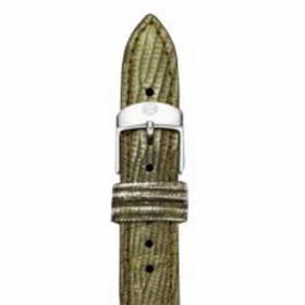 Michele 16 mm Bamboo Fashion Lizard Leather Strap