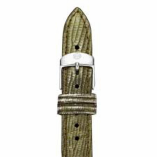 Michele 16 mm Bamboo Fashion Lizard Leather Strap