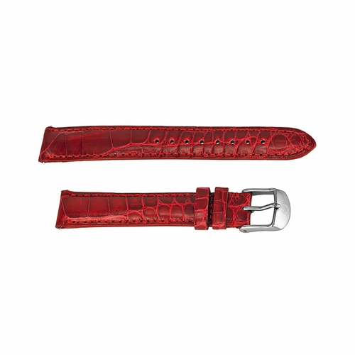 Michele 16mm Garnet Alligator Strap MS16AA010611 Michele 16mm Garnet Alligator Strap MS16AA010611