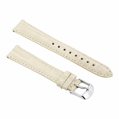 Michele Deco Mid 16mm Bone Alligator Watch Strap MS16AA010105