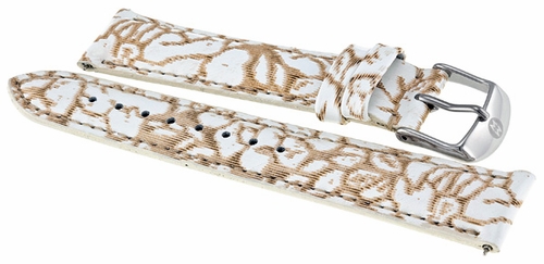 Michele Floral Fashion Patent 18 mm Watch Band Strap MS18AA350976