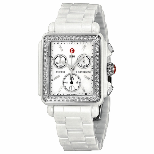 Michele MWW06F000002 Deco Ladies Chronograph Quartz Watch