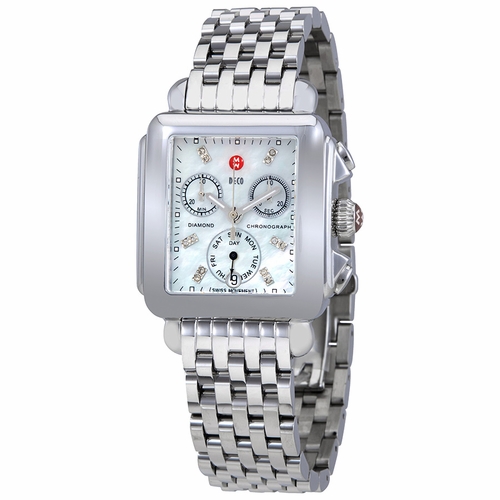 Michele MWW06P000014 Deco Ladies Chronograph Quartz Watch