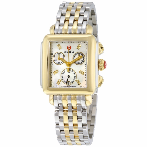 Michele MWW06P000122 Signature Deco Ladies Chronograph Quartz Watch