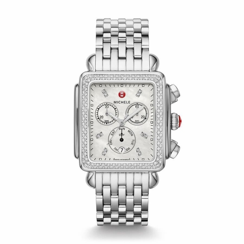 Michele MWW06Z000035 Deco XL Ladies Chronograph Quartz Watch