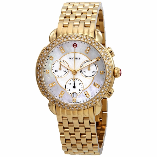Michele MWW30A000008 Sidney Ladies Chronograph Quartz Watch
