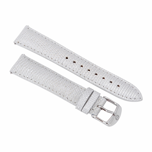 Michele Special Edition 18 mm Smoked Pearl Lizard Leather Watch Strap MS18AA030028