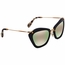 Miu Miu MU 10NS 1BO2D2-55 Ladies Sunglasses