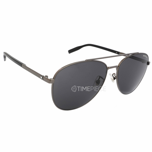Montblanc MB0081SK 001 61 Mens Sunglasses Montblanc MB0081SK 001 61 Mens Sunglasses