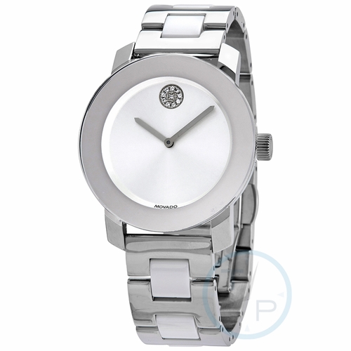 Movado 3600638 Bold Ceramic Ladies Quartz Watch