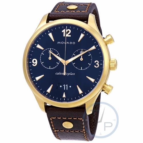Movado 3650030 Heritage Mens Chronograph Quartz Watch