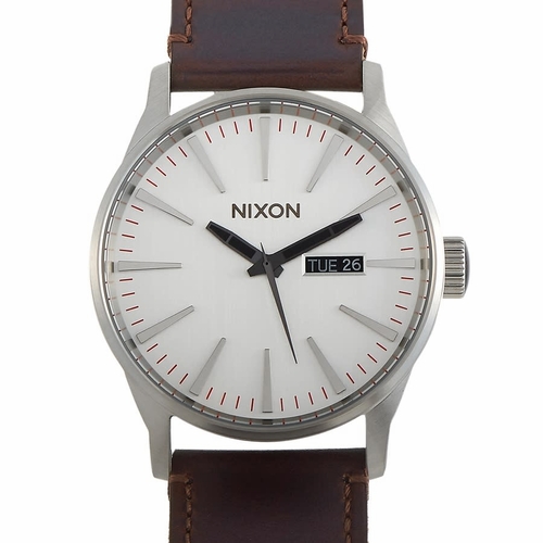 Nixon A1051113-00 Sentry Leather Mens Quartz Watch