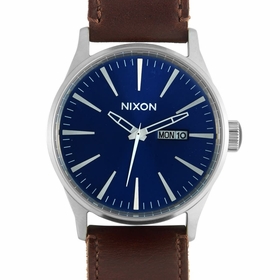 Nixon A1051524-00 Sentry Leather Mens Quartz Watch