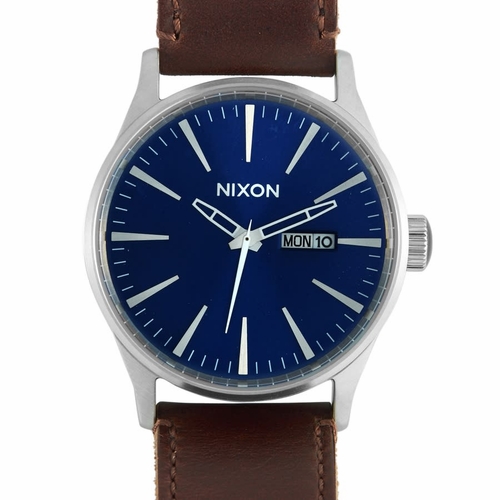 Nixon A1051524-00 Sentry Leather Mens Quartz Watch