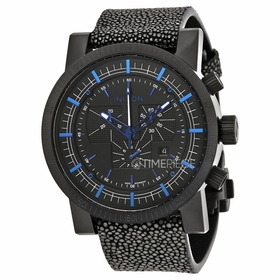 Nixon A458-2136-00 Magnacon Leather II Mens Chronograph Quartz Watch