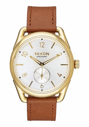 Nixon A4592227 C39 Leather Mens Quartz Watch