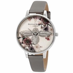 Olivia Burton OB16EM05 Embroidered Dial 3D Bee Ladies Quartz Watch