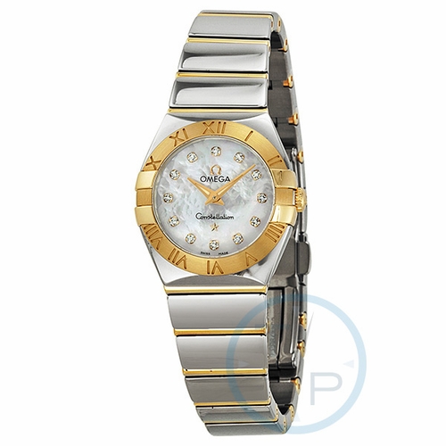 Omega 12320246055004 Constellation  Polished Quartz Ladies Quartz Watch