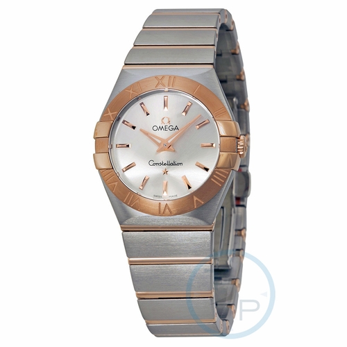 Omega 12320276002001 Constellation Brushed Quartz Ladies Quartz Watch