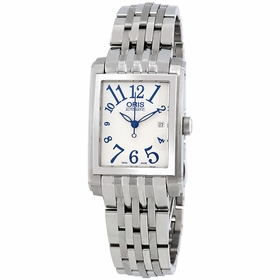 Oris 01 561 7656 4061 07 8 17 82 Rectangular Date Ladies Automatic Watch