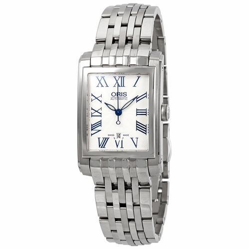 Oris 01 561 7656 4071 07 8 17 82 Rectangular Date Ladies Automatic Watch