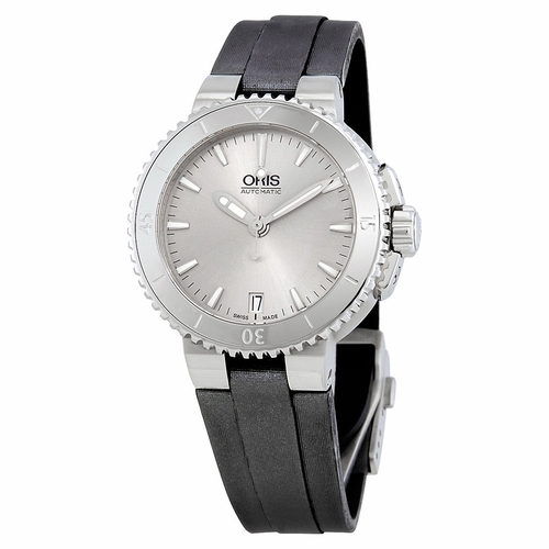 Oris 01 733 7652 4141-07 5 18 14FC Aquis Date Ladies Automatic Watch
