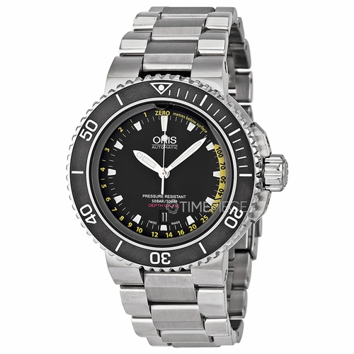 Oris 733-7675-4154MB Aquis Depth Gauge Mens Automatic Watch