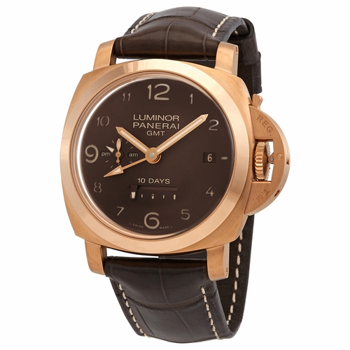 Panerai PAM00487 Luminor GMT 10 Days Mens Automatic Watch