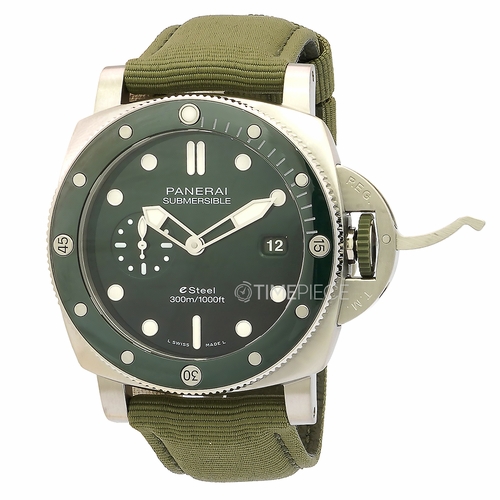 Panerai PAM01287 Submersible QuarantaQuattro eSteel Mens Automatic Watch