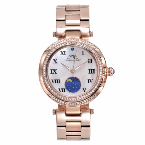 Porsamo Bleu 108ASSM South Sea Crystal Moon Ladies Quartz Watch
