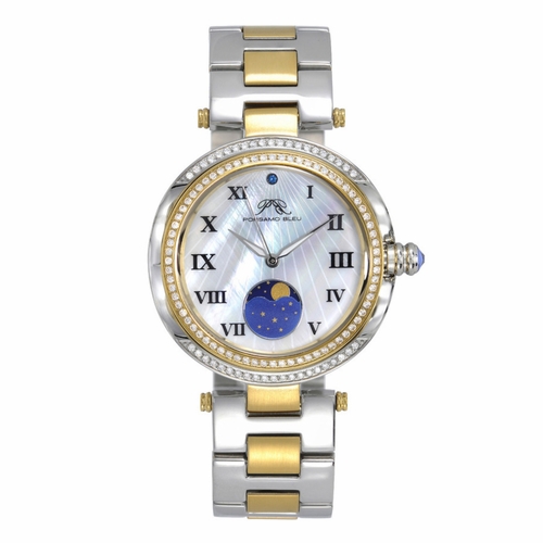 Porsamo Bleu 108FSSM South Sea Crystal Moon Ladies Quartz Watch