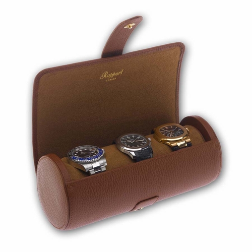 Rapport Berkeley Triple Watch Roll - Brown D181