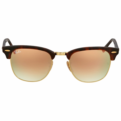 Ray Ban RB3016 990/7O 51 Clubmaster Flash Lenses Unisex  Sunglasses