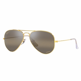 Ray Ban RB3025 9196G5 55 Aviator Chromance Unisex  Sunglasses