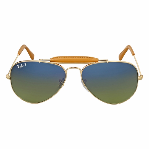 Ray Ban RB3422Q 001/M9 58 Outdoorsman Craft Unisex  Sunglasses