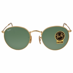 Ray Ban RB3447 001 50-21 Round Metal Unisex  Sunglasses