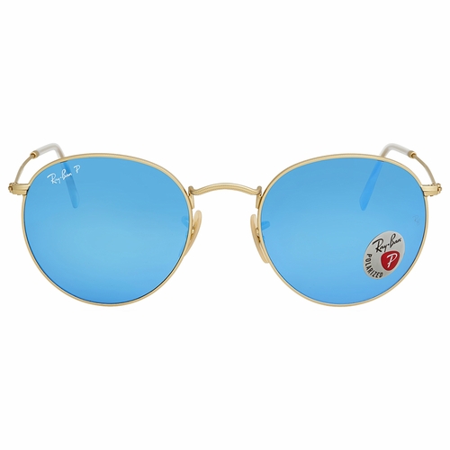 Ray Ban RB3447 112/4L 53 Round Flash Lenses Mens  Sunglasses