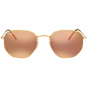 Ray Ban RB3548N 001/Z2 54 Hexagonal Flat Lenses Unisex  Sunglasses