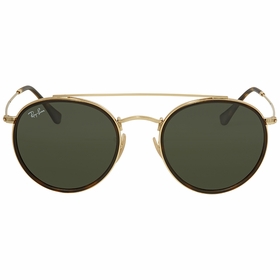 Ray Ban RB3647N 001 51 Round Double Bridge Unisex  Sunglasses