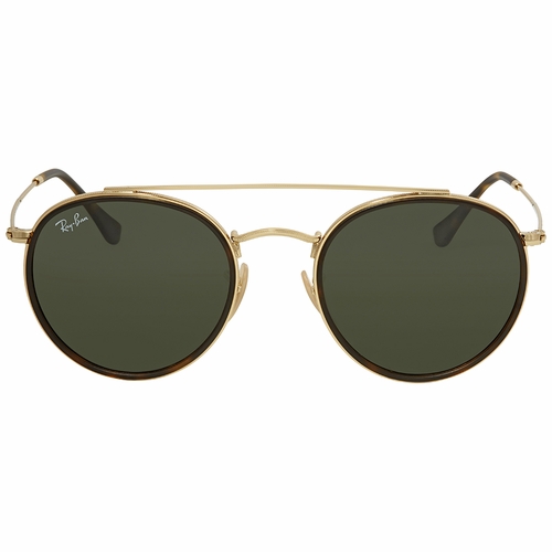 Ray Ban RB3647N 001 51 Round Double Bridge Unisex  Sunglasses