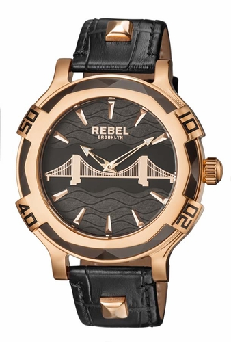 Rebel RB102-8071 Brooklyn Bridge Mens Quartz Watch