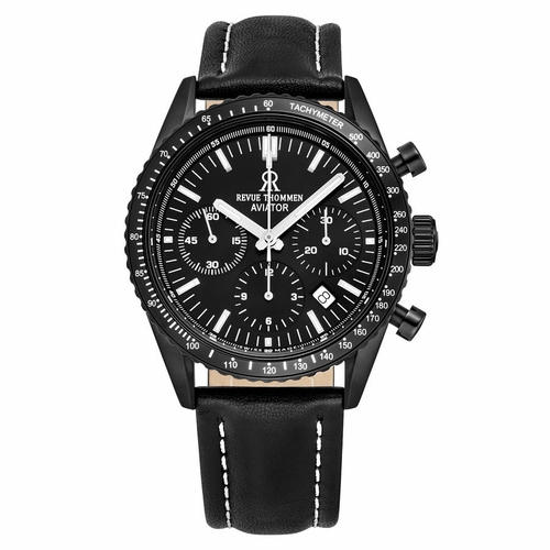Revue Thommen 17000.6577 Aviator Mens Chronograph Automatic Watch Revue Thommen 17000.6577 Aviator Mens Chronograph Automatic Watch